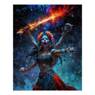 Divine Feminine Wrath, Goddess Kali Poster