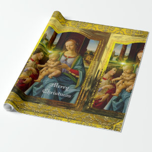 Divine Glory Christmas Personalise Wrapping Paper