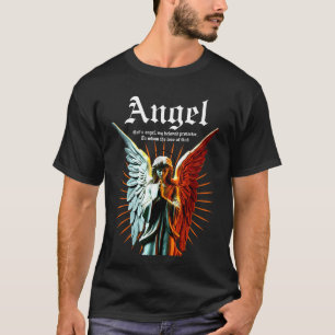 Divine Guardian Angel - Half Light Half Dark T-Shirt