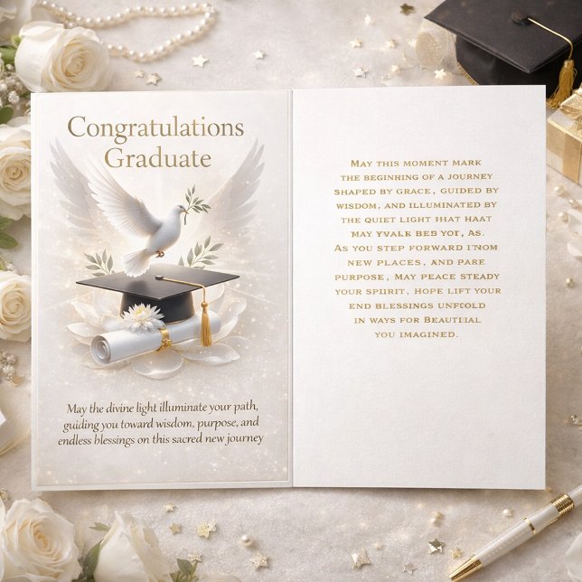 Divine Guidance Graduation Celebration Theme Card (Creator Uploaded)