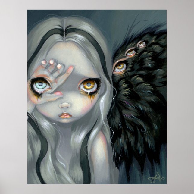 Divine Hand ART PRINT gothic angel surreal (Front)