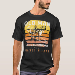 Divine Harmony: Grumpy Old Mans Jesus Tune with Tr T-Shirt