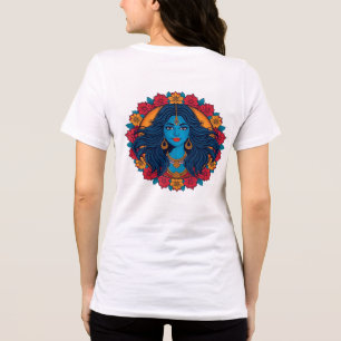Divine Hindu Goddess Kali Mandala Art - Powerful Tri-Blend Shirt