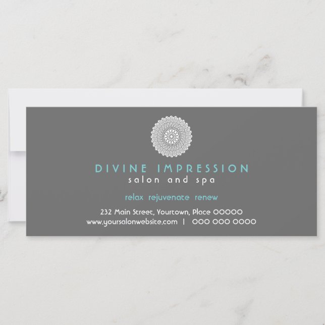 Divine Impression Blue Gift Certificate (Front)