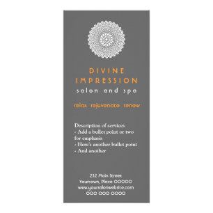 Divine Impression Orange Rack Card