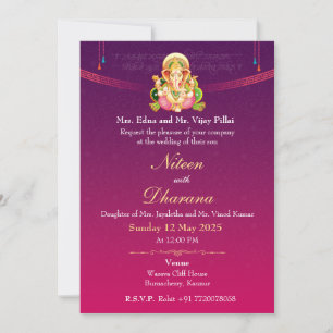 Divine Indian Wedding E-Invitation  Invitation