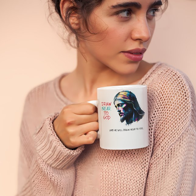 Divine Inspiration: Draw Near to God Coffee Mug (Creator Uploaded)