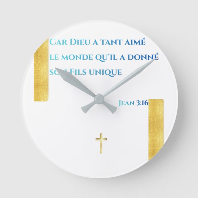 Divine Inspiration Round Clock (Front)