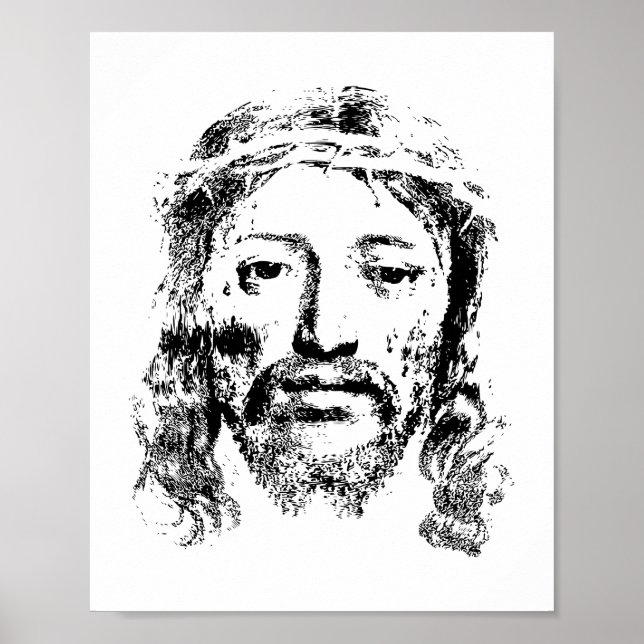 Divine Jesus Portrait - A Timeless Representation  Poster (Front)
