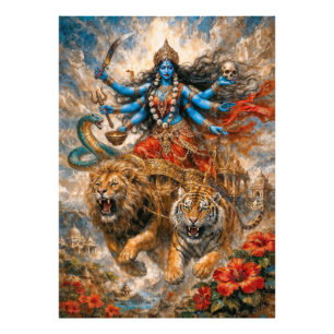 Divine Kali Chariot Photo Print