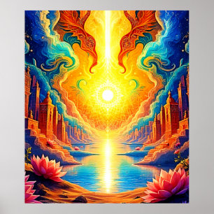 Divine Light City Awakening Poster