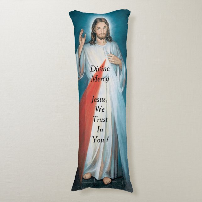 Divine Mercy Body Pillow (Front Vertical)