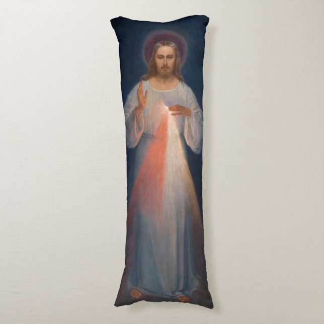Divine Mercy by Kazimierowski Eugene Body Cushion (Front Vertical)