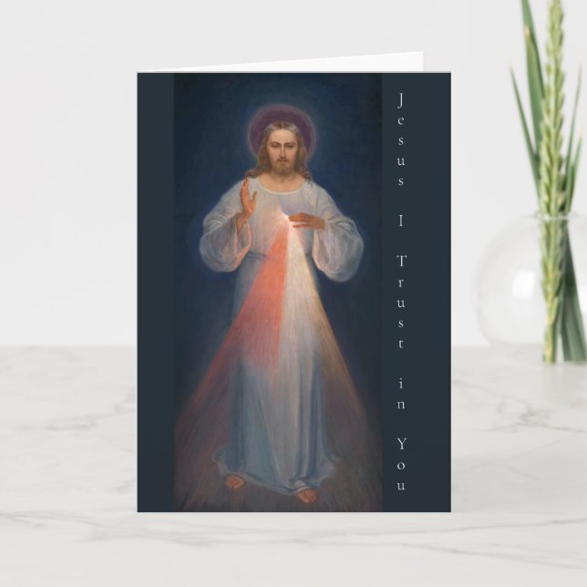 Divine Mercy by Kazimierowski Eugene Card (Front)
