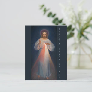 Divine Mercy by Kazimierowski Eugene Holiday Postcard