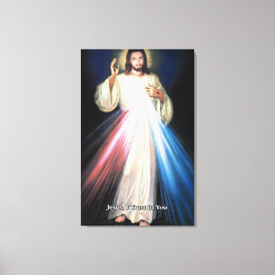 Divine Mercy Devotional Image. Canvas Print