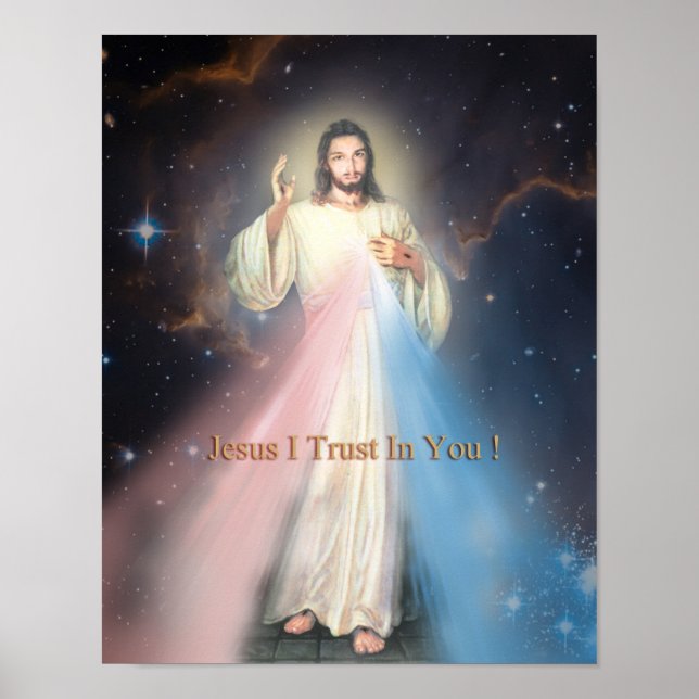 Divine Mercy Devotional Image. Poster (Front)