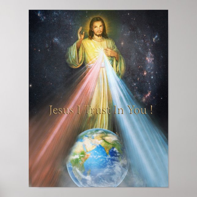 Divine Mercy Devotional Image. Poster (Front)