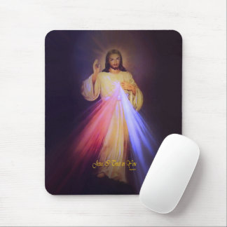 Divine Mercy Gold Mouse Mat