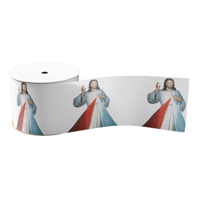 Divine Mercy Grosgrain Ribbon (Spool)