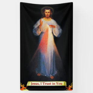 Divine Mercy Jesus Banner 3'x5'
