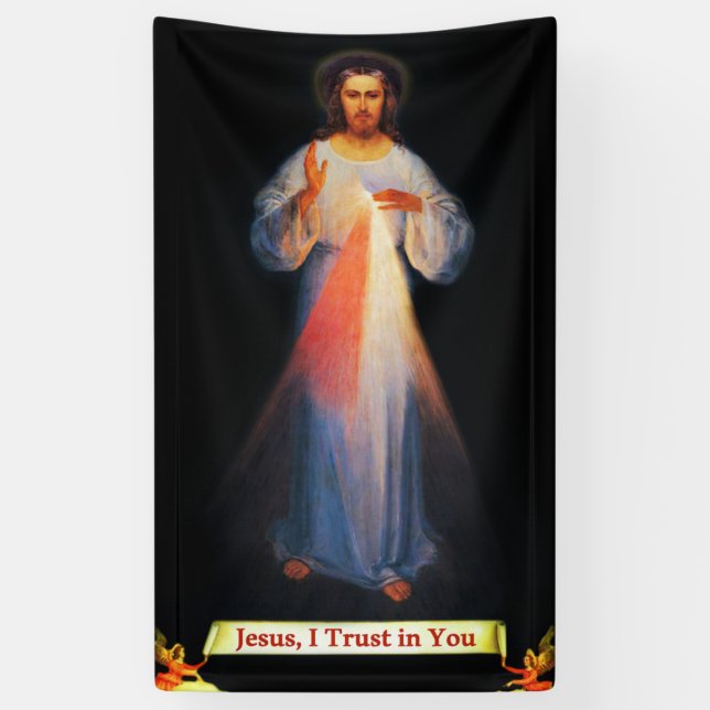 Divine Mercy Jesus Banner 3'x5' (Vertical)