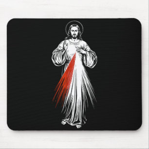 Divine Mercy Jesus Catholic Faith Sacred Image Mouse Mat
