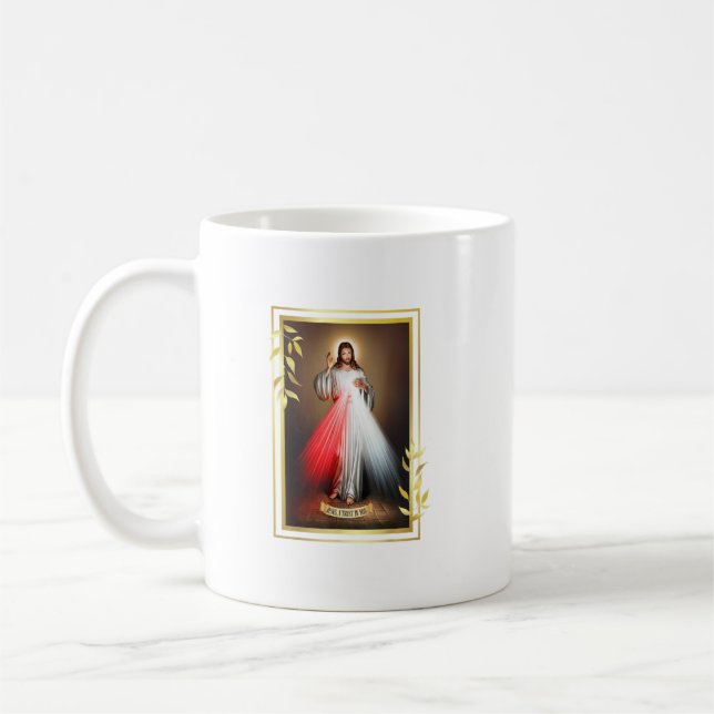 Divine Mercy Jesus Christ Sacred Heart Of Jesus Gi Coffee Mug (Left)