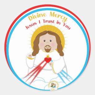 Divine Mercy Jesus I Trust in You Classic Round Sticker