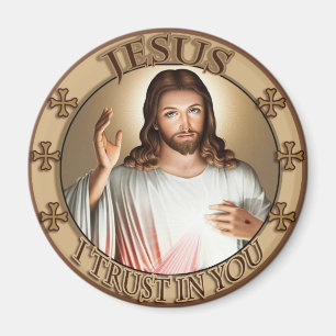 Divine Mercy Jesus I Trust In You Devotional Image Magnet
