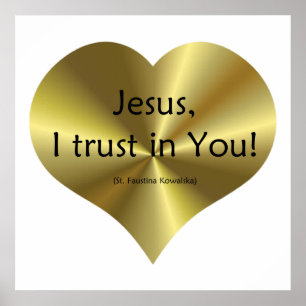Divine Mercy - "Jesus I trust in You " Poster