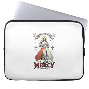 Divine Mercy Jesus I Trust in You Vintage Shirt De Laptop Sleeve