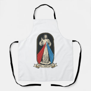 Divine Mercy Jesus Vintage Apron