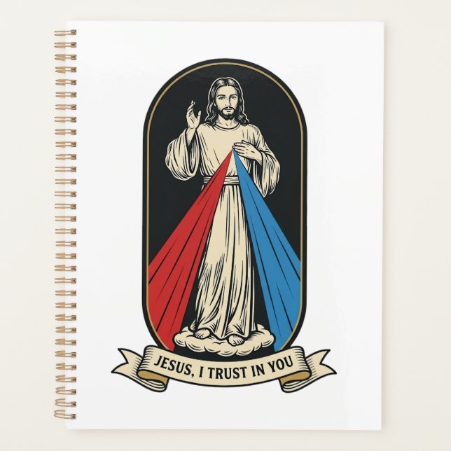 Divine Mercy Jesus Vintage Planner (Front)