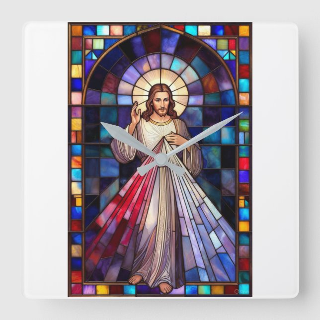 Divine Mercy Jesus Wall Clock (Front)
