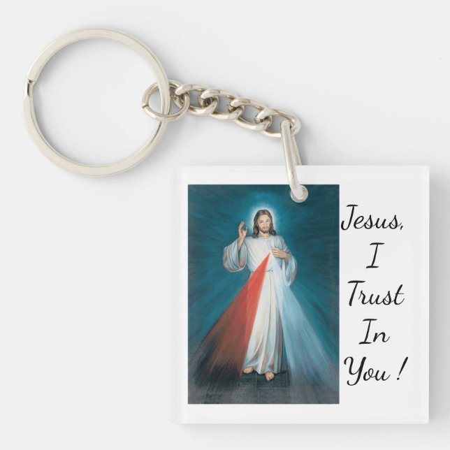divine mercy  key ring (Front)
