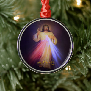 Divine Mercy Metal Tree Decoration
