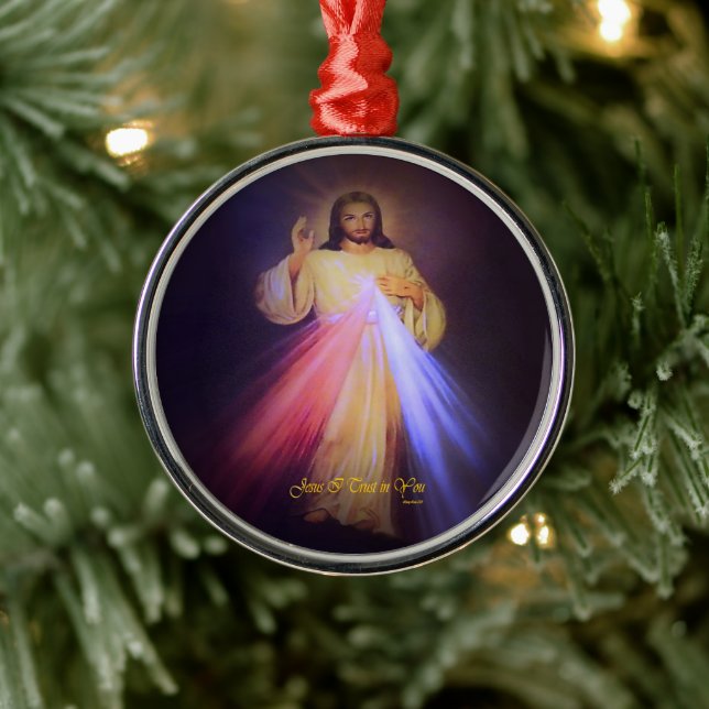 Divine Mercy Metal Tree Decoration (Tree)