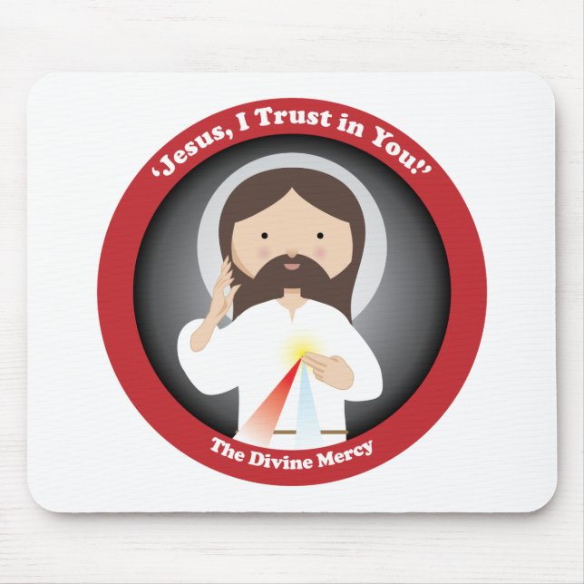 Divine Mercy of Jesus Mouse Mat (Front)