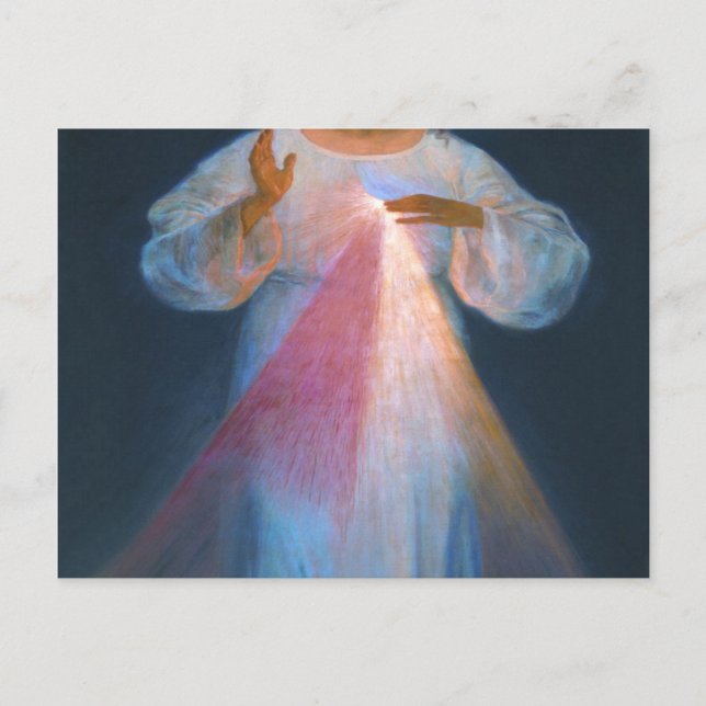 Divine Mercy Original By Kazimirowski Postcard (Front)