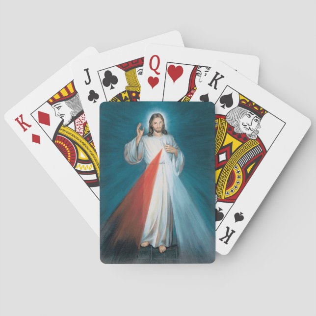 divine mercy playing cards (Back)