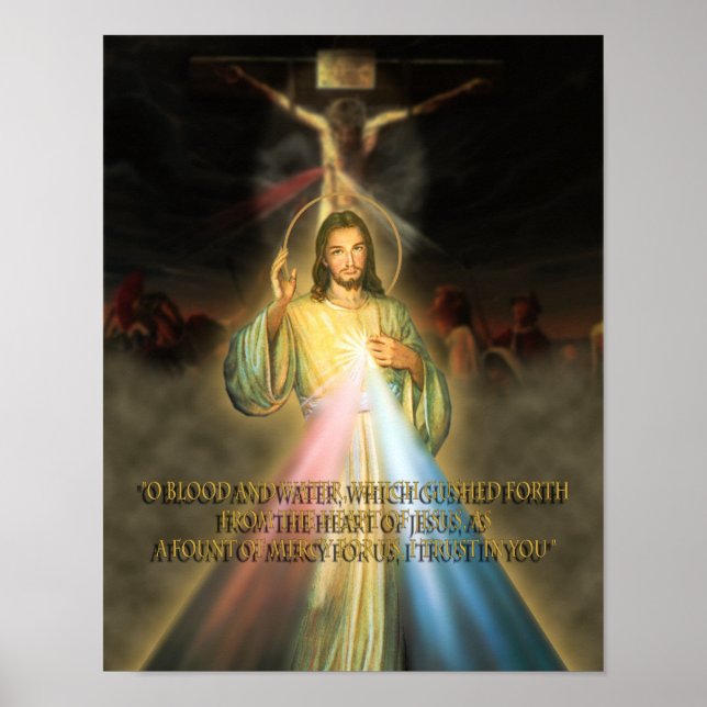 Divine Mercy Prayer Poster (Front)