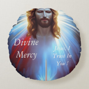 Divine Mercy     Round Cushion