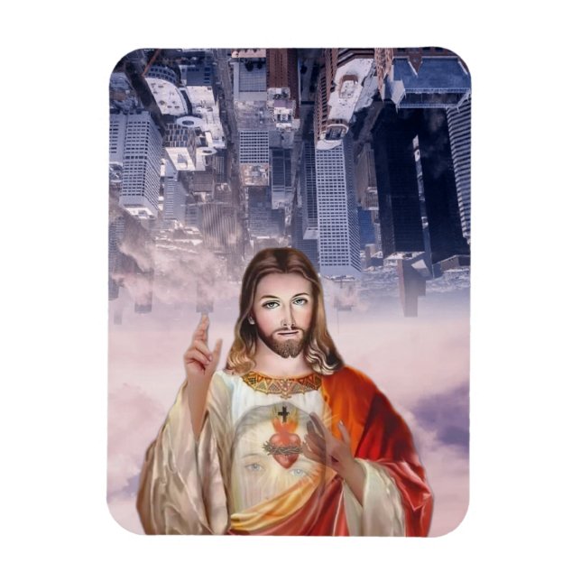 Divine Mercy, St. Faustina, Jesus I Trust in You Magnet (Vertical)