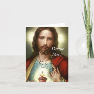 Divine Mercy Thank You Card