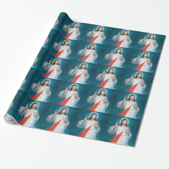 divine mercy wrapping paper (Unrolled)