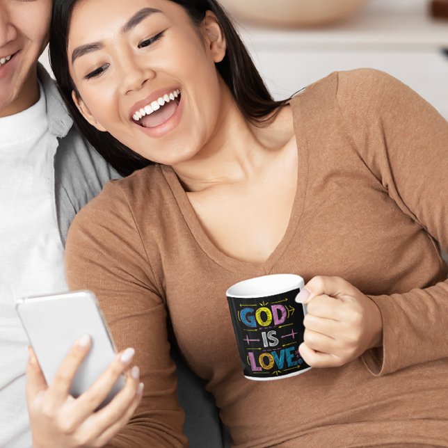 Divine Message: God Is Love Arrows Coffee Mug (Creator Uploaded)