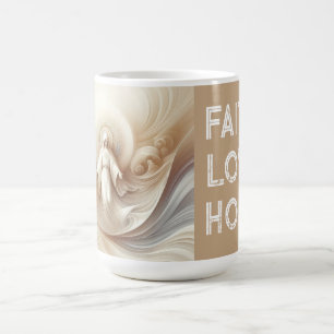 Divine Mother Blessing Amidst Soft White Tones Coffee Mug