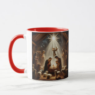 Divine Nativity Scene Mug
