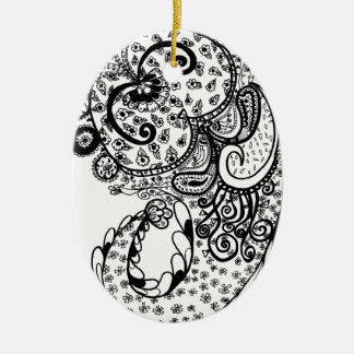 Divine Paisley Ceramic Tree Decoration
